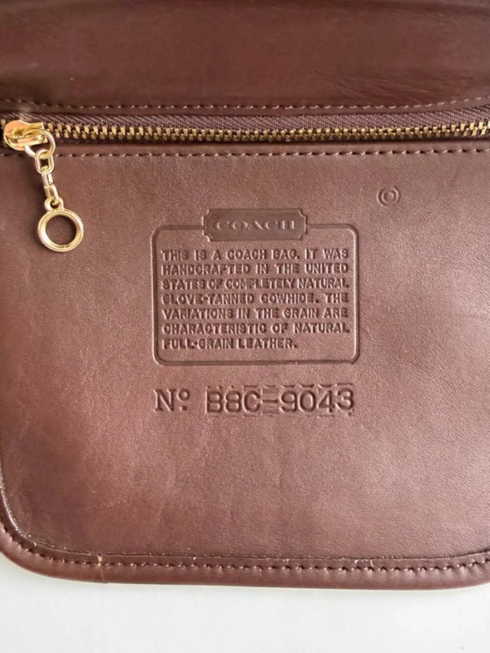 Vintage Coach 9043 Geometric Bag USA Mahogany Purse 1998